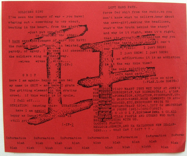 In Formation : Soldiers Sing / Grit // Left Hand Path (7")