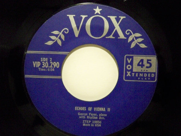 George Feyer : Echoes Of Vienna (Part II) (7", EP)