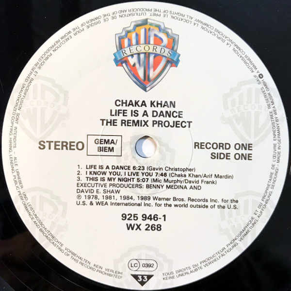 Chaka Khan : Life Is A Dance - The Remix Project (2xLP, Comp)