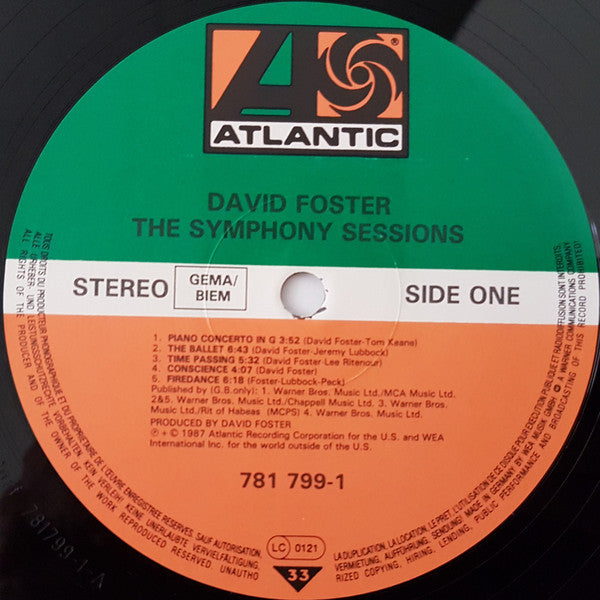 David Foster : The Symphony Sessions (LP, Album)