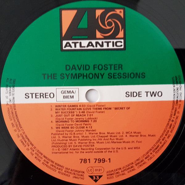 David Foster : The Symphony Sessions (LP, Album)
