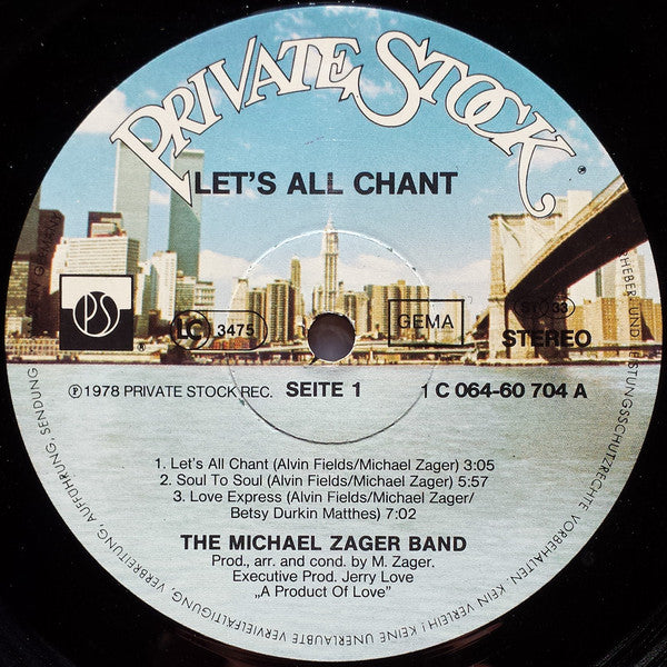 The Michael Zager Band : Let's All Chant (LP, Album)