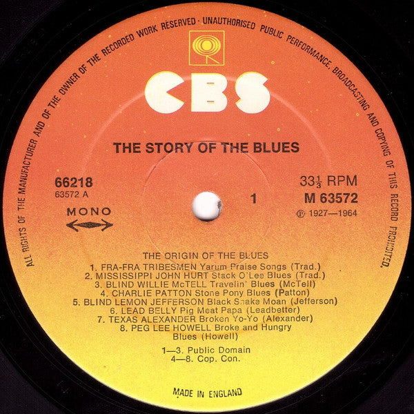 Paul Oliver : The Story Of The Blues (2xLP, Comp, Mono, RE)