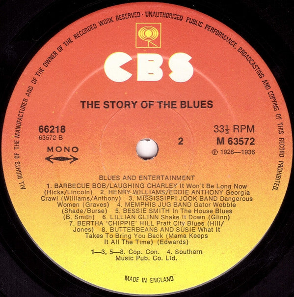 Paul Oliver : The Story Of The Blues (2xLP, Comp, Mono, RE)