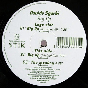 Davide Sgarbi : Big Up (12")