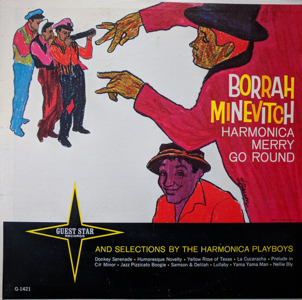 Borrah Minevitch / The Harmonica Playboys : Harmonica Merry Go Round (LP, Mono)