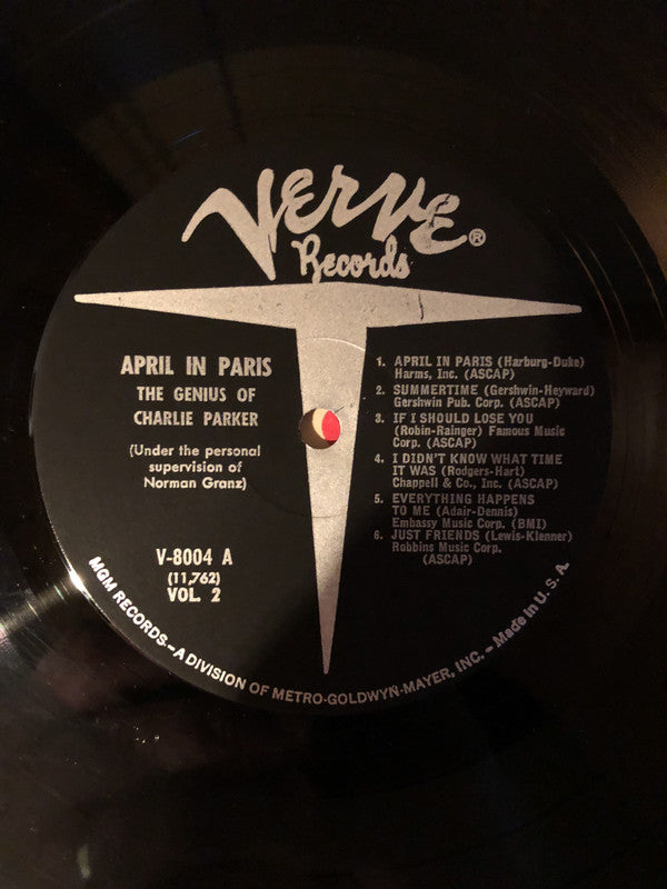 Charlie Parker With Strings : April In Paris (LP, Comp, Mono, RE)