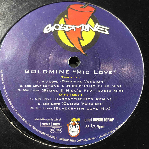 Goldmine : Mic Love (12")