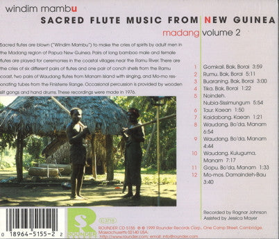 Various : Windim Mambu: Sacred Flute Music From New Guinea, Madang Vol. 2 (CD, Album, RE)