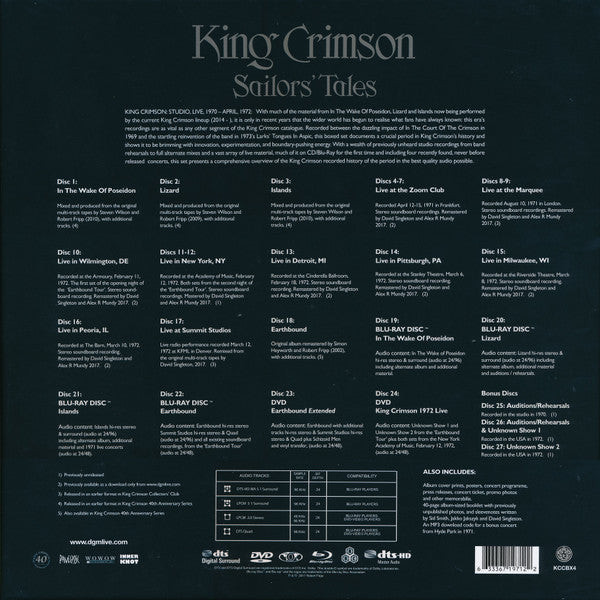 King Crimson : Sailors' Tales (3xCD, Album, RE, RM + 4xCD, Album, RE + 2xCD, Albu)