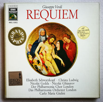 Giuseppe Verdi, Elisabeth Schwarzkopf, Christa Ludwig, Nicolai Gedda, Nicolai Ghiaurov, Philharmonia Chorus, Philharmonia Orchestra, Carlo Maria Giulini : Requiem (2xLP, Album + Box)