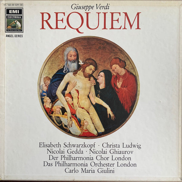 Giuseppe Verdi, Elisabeth Schwarzkopf, Christa Ludwig, Nicolai Gedda, Nicolai Ghiaurov, Philharmonia Chorus, Philharmonia Orchestra, Carlo Maria Giulini : Requiem (2xLP, Album + Box)