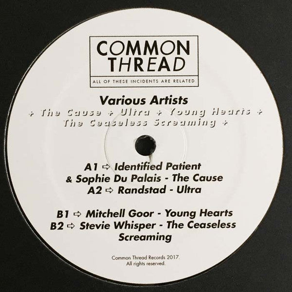 Various : The Cause / Ultra / Young Hearts / The Ceaseless Screaming (12", EP, Comp)