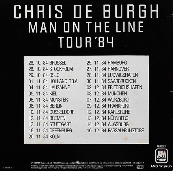 Chris de Burgh : I Love The Night (12", Maxi)