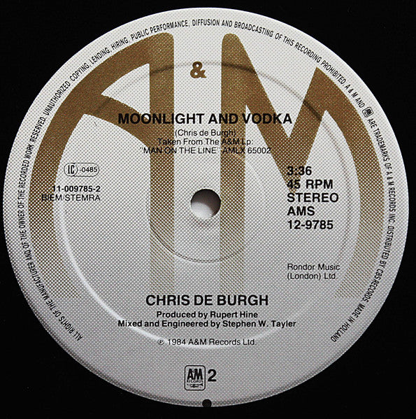 Chris de Burgh : I Love The Night (12", Maxi)