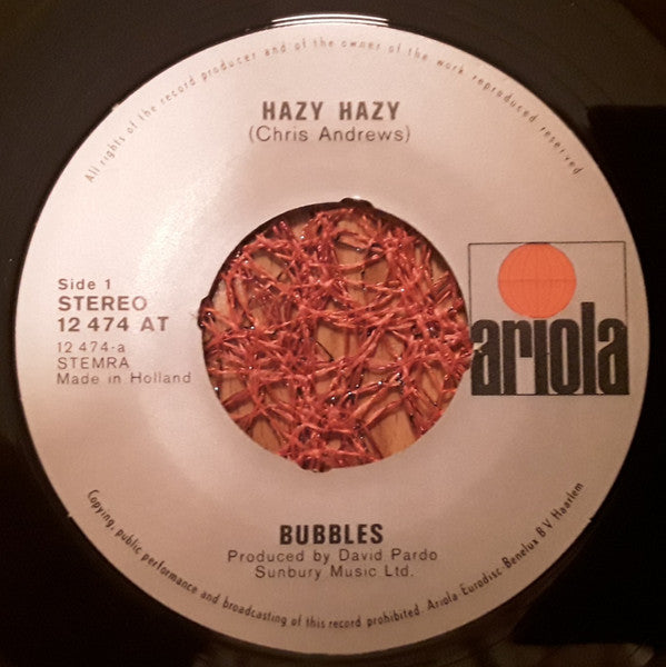 Bubbles (19) : Hazy Hazy (7", Single)