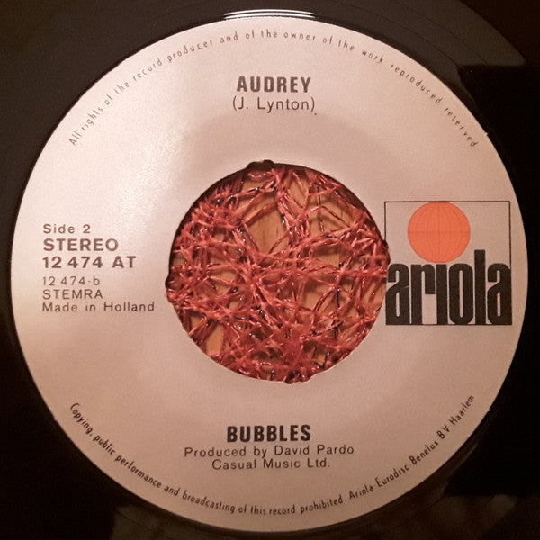 Bubbles (19) : Hazy Hazy (7", Single)
