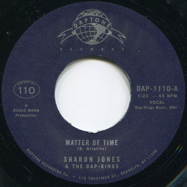 Sharon Jones & The Dap-Kings : Matter Of Time / When I Saw Your Face (7", Single)