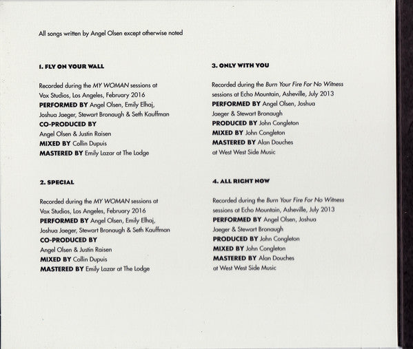 Angel Olsen : Phases (CD, Comp)