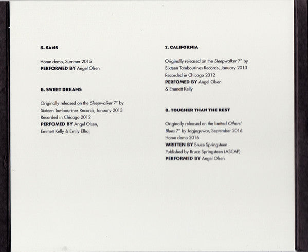 Angel Olsen : Phases (CD, Comp)