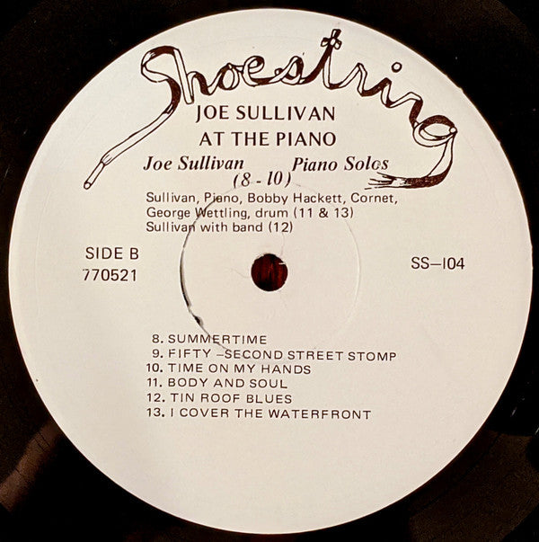 Joe Sullivan : At The Piano (LP, Album)
