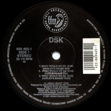 DSK : What Would We Do (12")