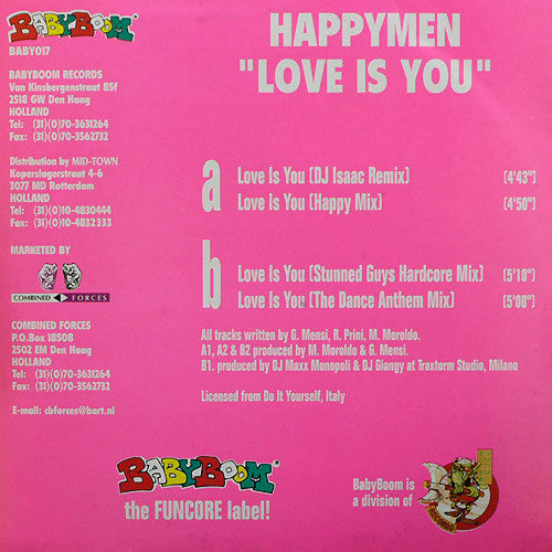 Happymen : Love Is You (12")