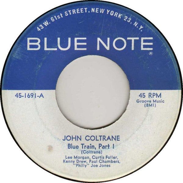 John Coltrane : Blue Train (7", Single, RE)