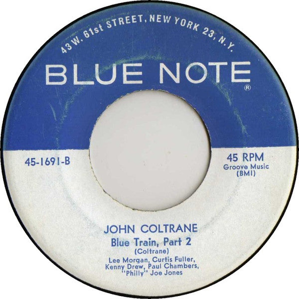 John Coltrane : Blue Train (7", Single, RE)