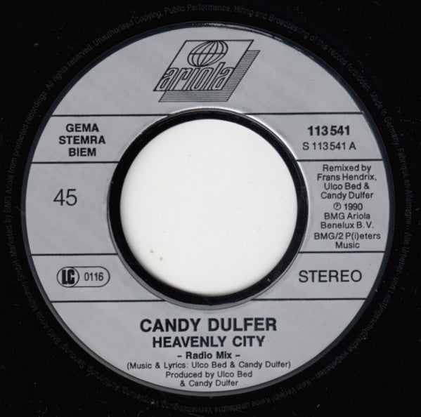 Candy Dulfer : Heavenly City (7", Single)