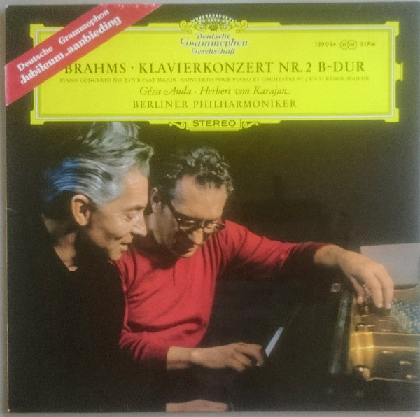 Johannes Brahms - Géza Anda, Herbert Von Karajan, Berliner Philharmoniker : Klavierkonzert Nr. 2 B-Dur (LP, RP)