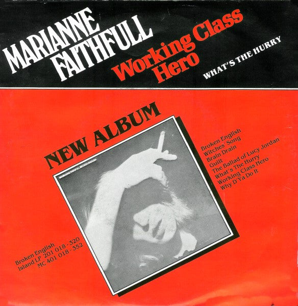 Marianne Faithfull : Working Class Hero (7", Single)
