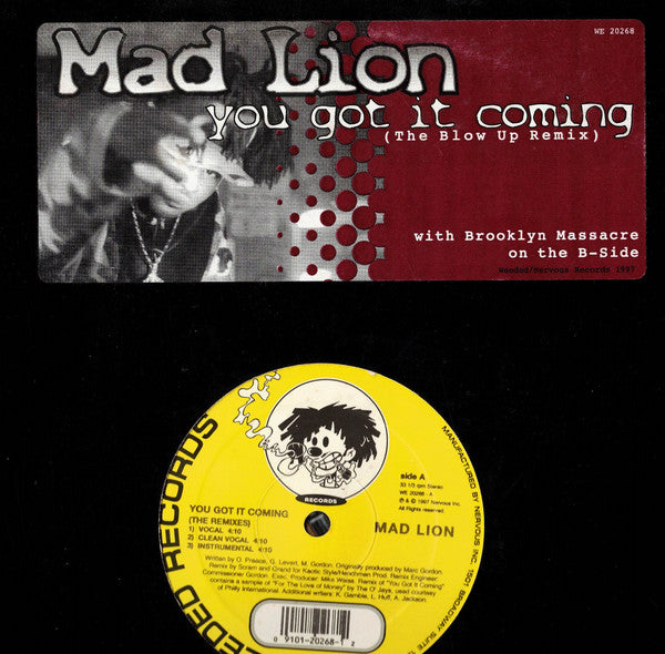 Mad Lion : You Got It Coming (The Remixes) / Brooklyn Massacre (12")