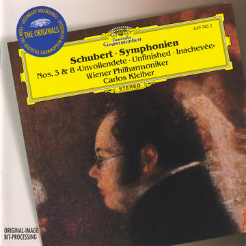 Franz Schubert - Wiener Philharmoniker, Carlos Kleiber : Symphonien Nos. 3 & 8 »Unvollendete = Unfinished = Inachevée« (CD, Album, RE, RM)