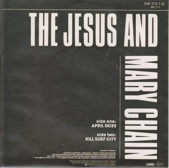 The Jesus And Mary Chain : April Skies (7", Single)