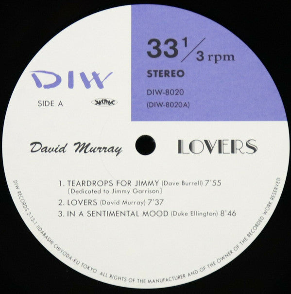 David Murray : Lovers (LP, Album)