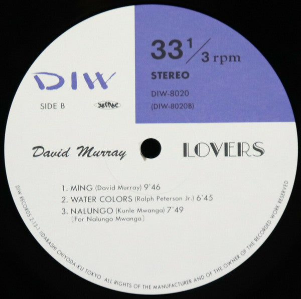 David Murray : Lovers (LP, Album)