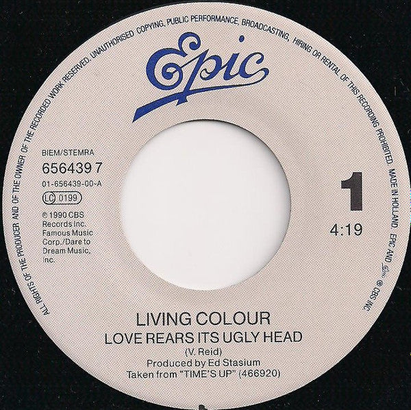 Living Colour : Love Rears Its Ugly Head (7", Single)