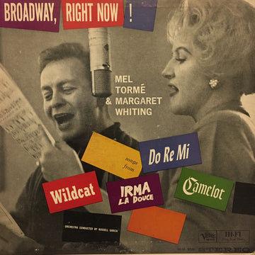 Mel Tormé & Margaret Whiting : Broadway, Right Now! (LP, Album)