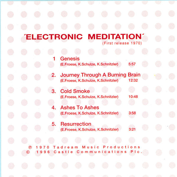 Tangerine Dream : Electronic Meditation (CD, Album, RE, RM)