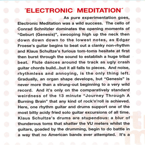 Tangerine Dream : Electronic Meditation (CD, Album, RE, RM)