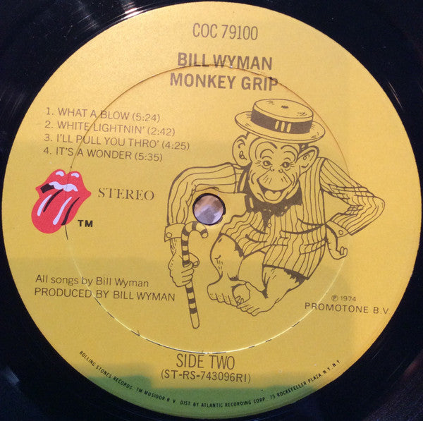 Bill Wyman : Monkey Grip (LP, Album, PRC)