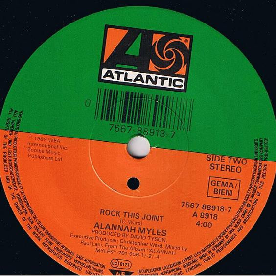 Alannah Myles : Love Is (7", Single)