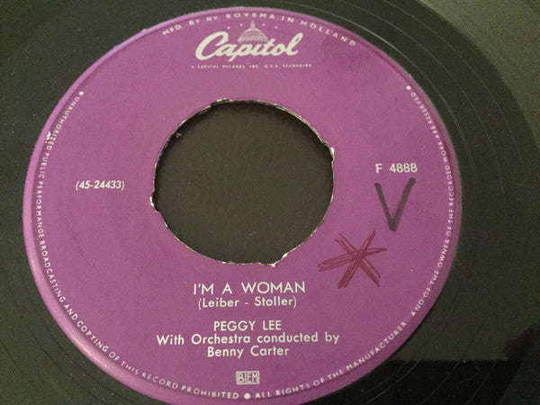 Peggy Lee : I'm A Woman (7")