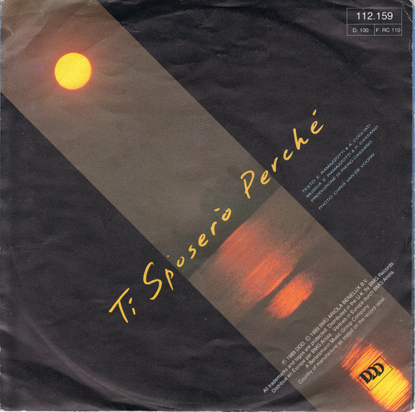Eros Ramazzotti : Ti Sposerò Perché (7", Single)