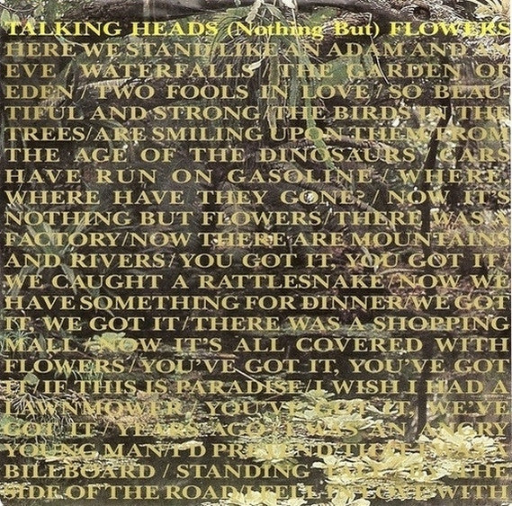 Talking Heads : (Nothing But) Flowers (7", Single)