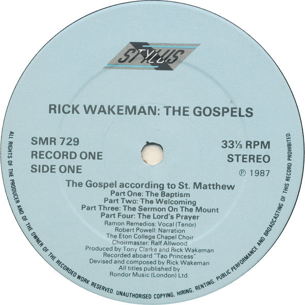 Rick Wakeman : The Gospels (2xLP, Album)