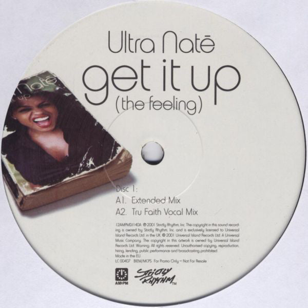 Ultra Naté : Get It Up (The Feeling) (2x12", Promo)