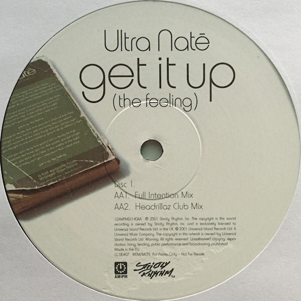 Ultra Naté : Get It Up (The Feeling) (2x12", Promo)