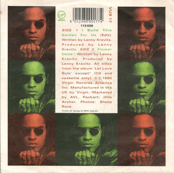 Lenny Kravitz : I Build This Garden For Us (7", Single)